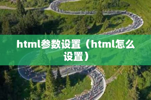 html参数设置（html怎么设置）