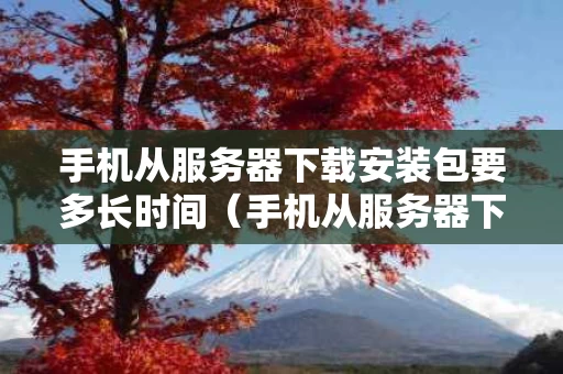 手机从服务器下载安装包要多长时间（手机从服务器下载安装包要多长时间完成）