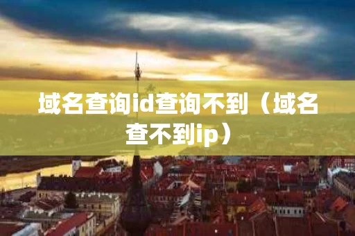 域名查询id查询不到（域名查不到ip）