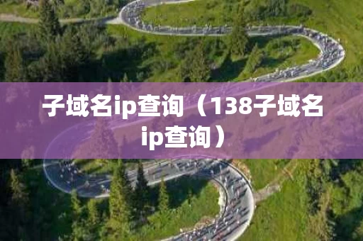 子域名ip查询（138子域名ip查询）