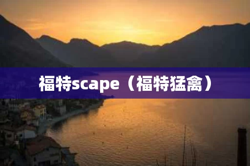 福特scape（福特猛禽）
