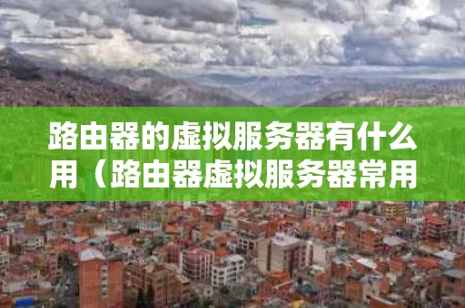 路由器的虚拟服务器有什么用（路由器虚拟服务器常用服务器选什么）