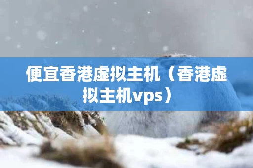 便宜香港虚拟主机（香港虚拟主机vps）