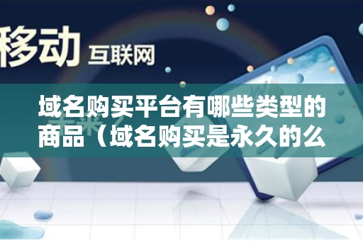 域名购买平台有哪些类型的商品（域名购买是永久的么）