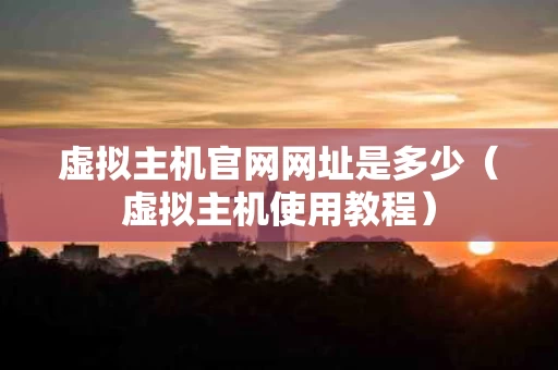 虚拟主机官网网址是多少（虚拟主机使用教程）