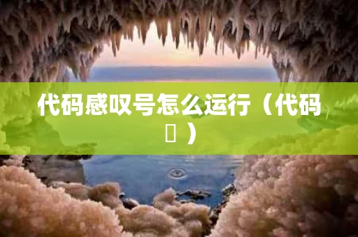 代码感叹号怎么运行（代码ㅤ ）