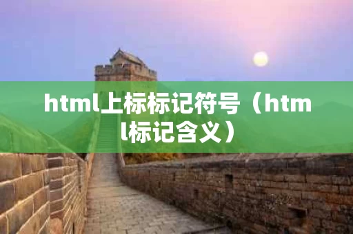 html上标标记符号（html标记含义）