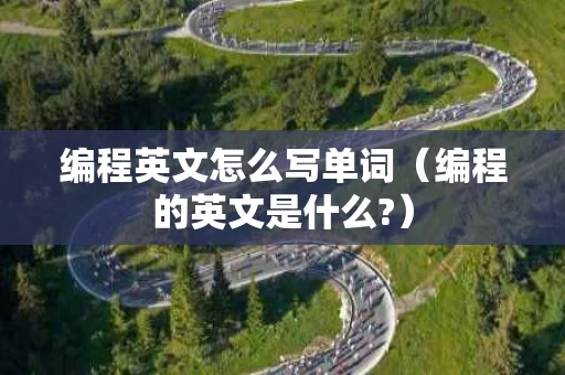 编程英文怎么写单词（编程的英文是什么?）