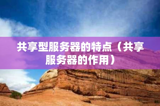 共享型服务器的特点（共享服务器的作用）