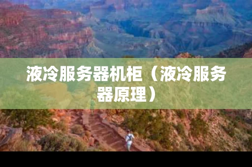 液冷服务器机柜（液冷服务器原理）