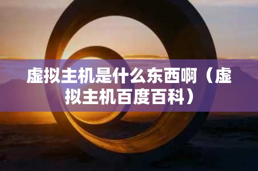 虚拟主机是什么东西啊（虚拟主机百度百科）