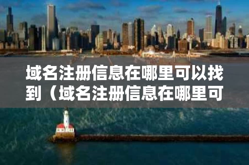 域名注册信息在哪里可以找到（域名注册信息在哪里可以找到呢）