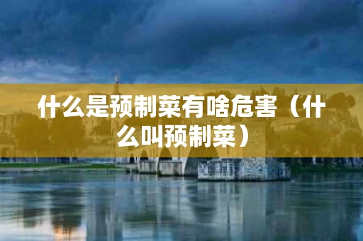 什么是预制菜有啥危害（什么叫预制菜）