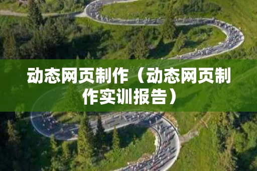 动态网页制作（动态网页制作实训报告）