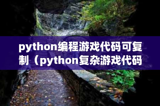 python编程游戏代码可复制（python复杂游戏代码）
