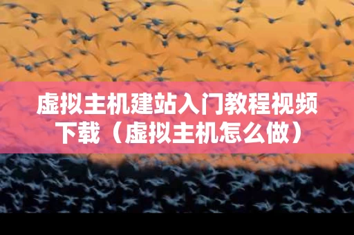 虚拟主机建站入门教程视频下载（虚拟主机怎么做）