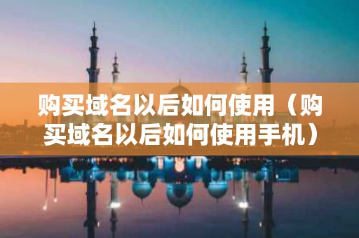 购买域名以后如何使用（购买域名以后如何使用手机）