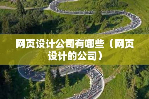 网页设计公司有哪些（网页设计的公司）