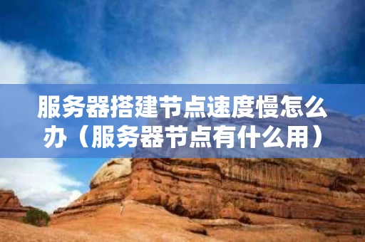 服务器搭建节点速度慢怎么办（服务器节点有什么用）