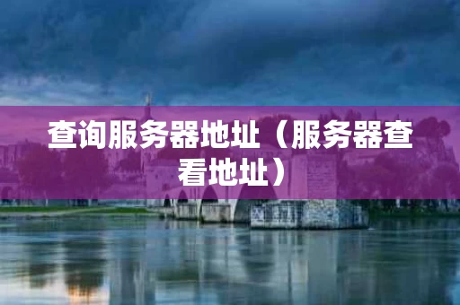 查询服务器地址（服务器查看地址）
