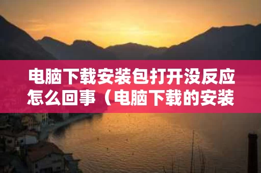 电脑下载安装包打开没反应怎么回事（电脑下载的安装包点击没反应）