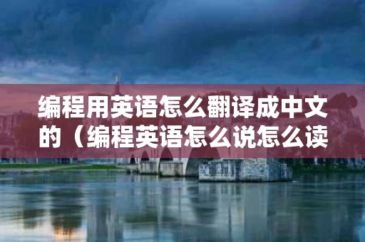 编程用英语怎么翻译成中文的（编程英语怎么说怎么读）