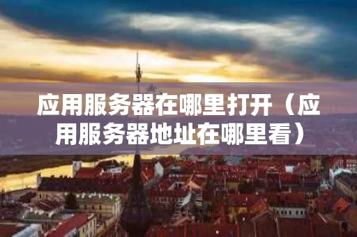应用服务器在哪里打开（应用服务器地址在哪里看）