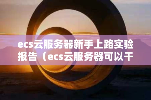 ecs云服务器新手上路实验报告（ecs云服务器可以干什么）