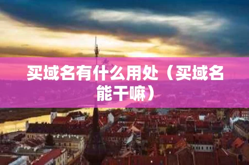 买域名有什么用处（买域名能干嘛）