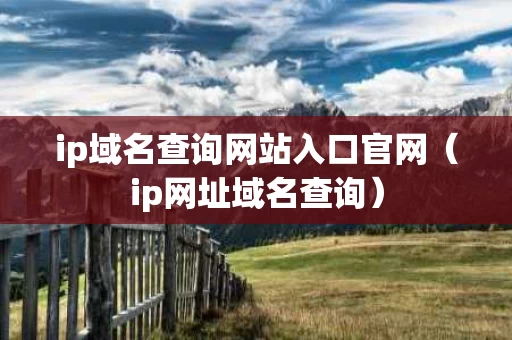 ip域名查询网站入口官网（ip网址域名查询）