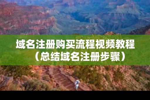 域名注册购买流程视频教程（总结域名注册步骤）