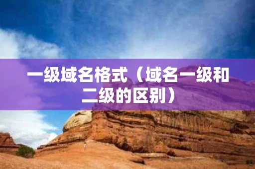 一级域名格式（域名一级和二级的区别）