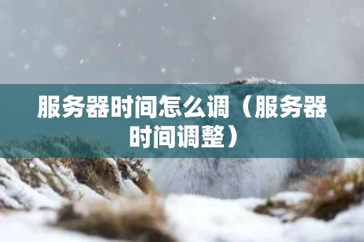 服务器时间怎么调（服务器时间调整）