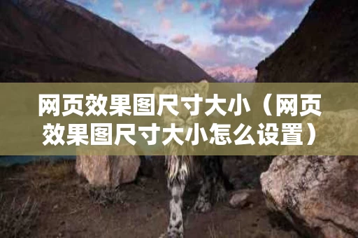 网页效果图尺寸大小（网页效果图尺寸大小怎么设置）
