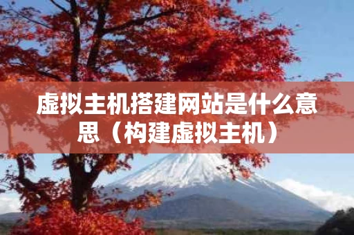 虚拟主机搭建网站是什么意思（构建虚拟主机）