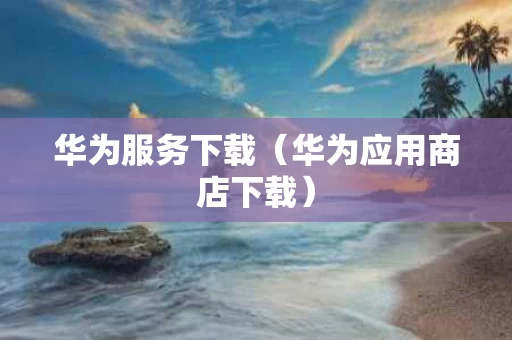 华为服务下载（华为应用商店下载）