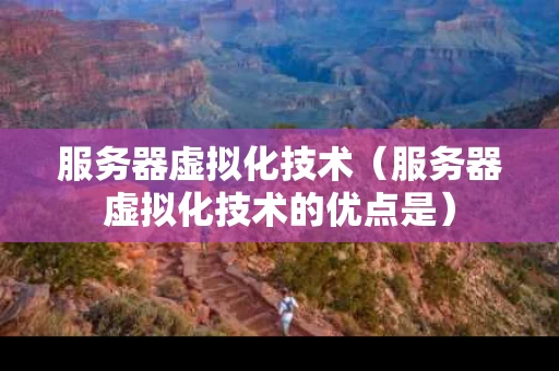 服务器虚拟化技术（服务器虚拟化技术的优点是）