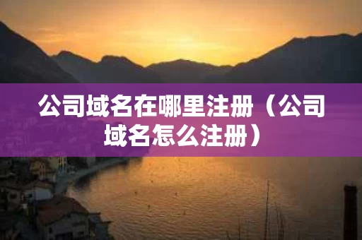 公司域名在哪里注册（公司域名怎么注册）