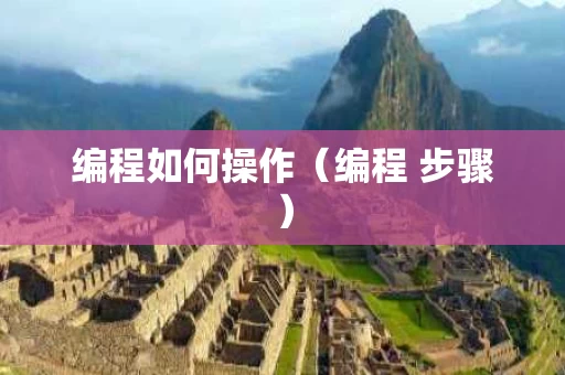 编程如何操作（编程 步骤）