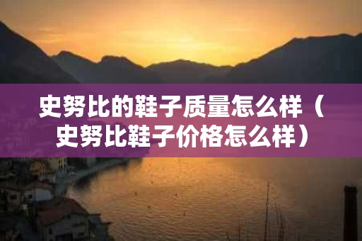 史努比的鞋子质量怎么样（史努比鞋子价格怎么样）