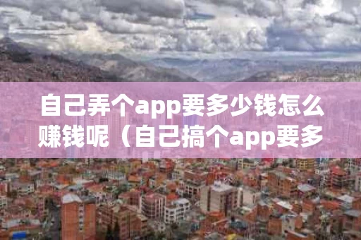自己弄个app要多少钱怎么赚钱呢（自己搞个app要多少钱）