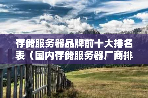 存储服务器品牌前十大排名表（国内存储服务器厂商排名）