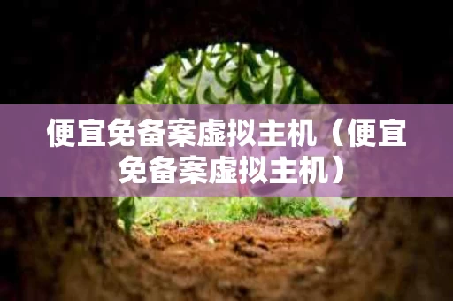 便宜免备案虚拟主机（便宜 免备案虚拟主机）