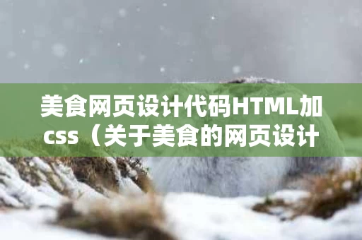 美食网页设计代码HTML加css（关于美食的网页设计代码）