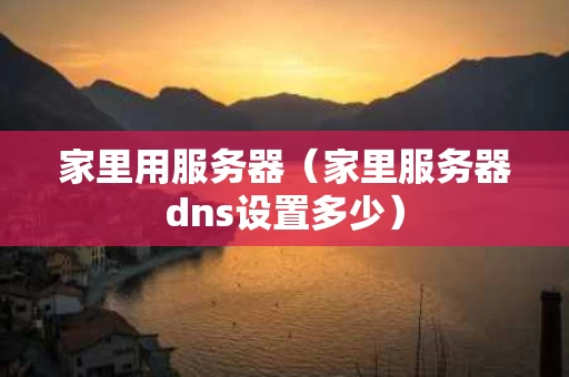 家里用服务器（家里服务器dns设置多少）