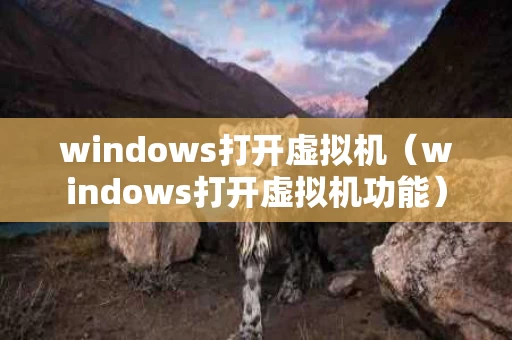 windows打开虚拟机（windows打开虚拟机功能）