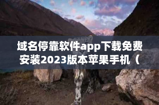 域名停靠软件app下载免费安装2023版本苹果手机（域名停靠是什么意思?）