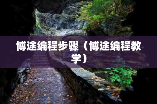 博途编程步骤（博途编程教学）