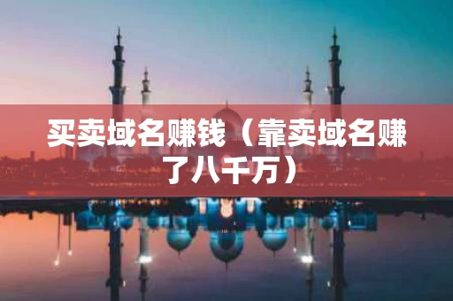 买卖域名赚钱（靠卖域名赚了八千万）
