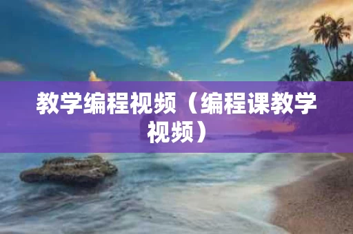 教学编程视频（编程课教学视频）
